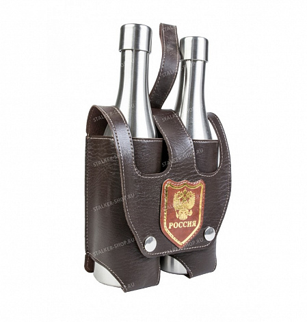 Набор стальных бутылей 2x18 oz в чехле