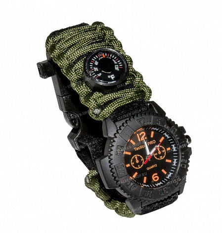 Watch Adjustable with paracord, olive